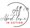 ALL ABOUT LOVE IN ACTION LOGO DESIGN